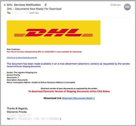 dhl fake shoes|dhl scam email.